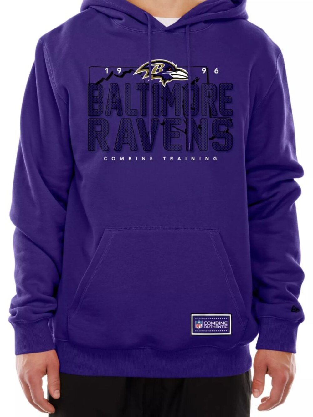 New Era Men's Baltimore Ravens Purple Combine State Pullover Hoodie